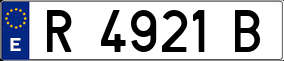 Trailer License Plate
